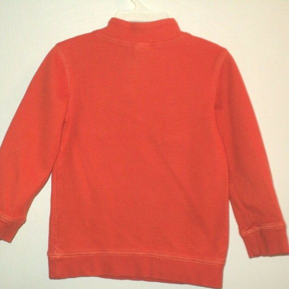 Gymboree Top Boys Size 2T Orange Shirt Ribbed Long Sleeves Snap Closure - Picture 2 of 3